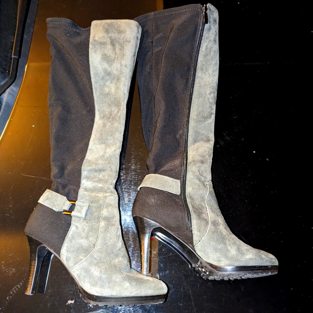 Tahari Greyson leather boots, size 6.5